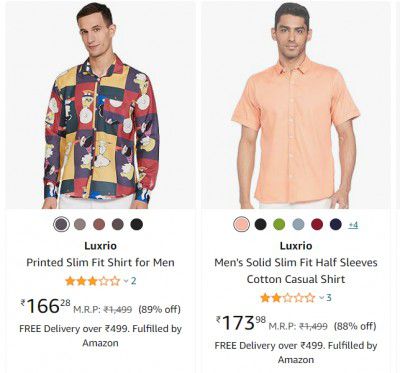 Luxrio Men's Shirt from ₹166
