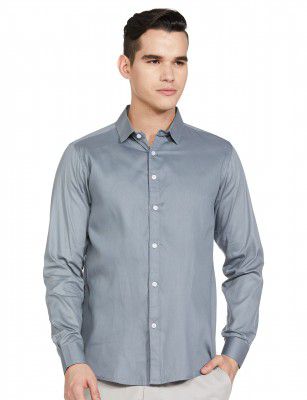 Luxrio Men's Solid Slim Fit Full Sleeves Casual Shirt
