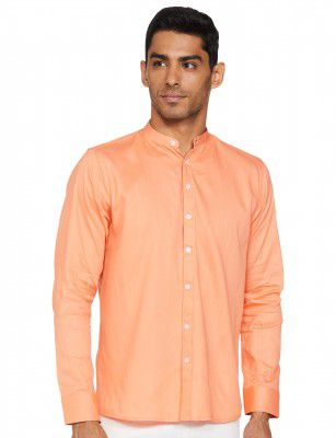 Luxrio Shirt for Men Casual Slim Fit Solid Cotton Twill Blend