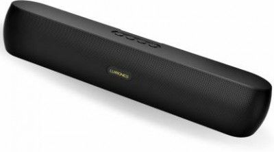 LUXRONICS Vibe Mini 12W Wireless Portable Speaker with FM Radio| Aux| BT v5.3|10H Playtime 12 W Bluetooth Soundbar  (Black, 2.0 Channel)