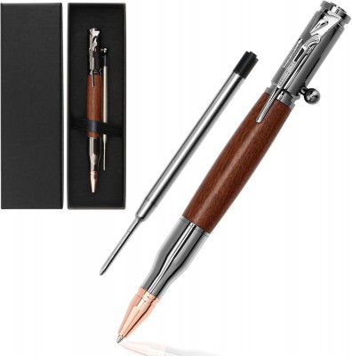 Luxury Bolt Action Tactical Ballpoint Pen Gift Set with Refill 