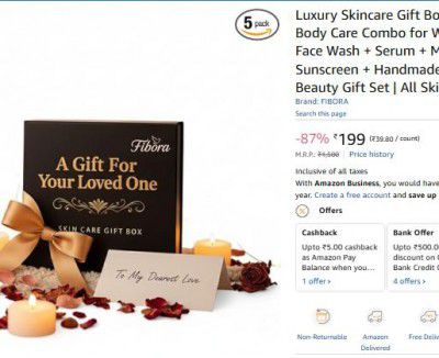 Luxury Skincare Gift Box | 5-in-1 Face & Body Care Combo