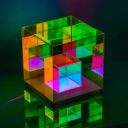 Luxury Tech || 3D Art Cube Acrylic lamp, Decorative Table Lamp, 3 Colour  ...