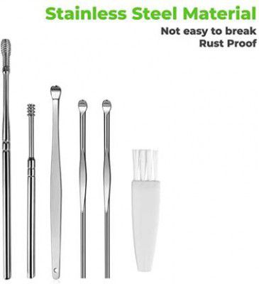 LXELA Ear Wax Cleaner 6Pcs Kit- Ear Dust Remover Tool, Earigator, Ear Cleaner (6 Items in the set)