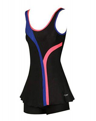 LYCOT - Girls Sleeveless Frock C/S+HS Pattern Swimwear