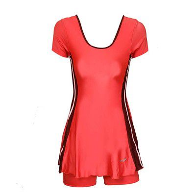 LYCOT - Ladies Half Sleeve A-Line Top + Hot Shot Pattern-1 Swimwear