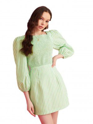 Lymio Dresses for Women Green Color Women Dress (534)