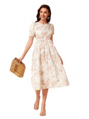Lymio Dresses for Women White Color Women Dress (554)