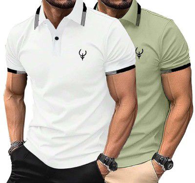 Lymio Polo T Shirt for Men || T Shirt for Man || Collar T Shirt Style Men (Packs Also Available) (Polo-40-43)