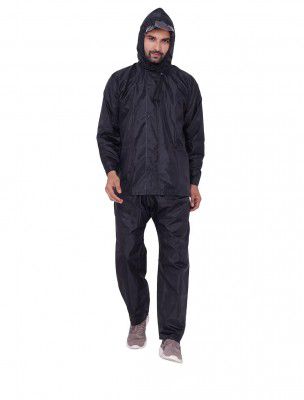 Lymio Raincoats for men || men raincoats waterproof || Men raincoat pair || raincoats for men (Blue-Black)