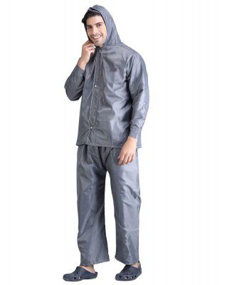 Lymio Raincoats for Men || Men Raincoats Waterproof || Men Raincoat Pair || Raincoats for Men (Blue-Black-Grey)