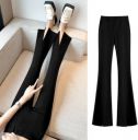 LYN  Women Loose Fit Black Cotton Silk Trousers...