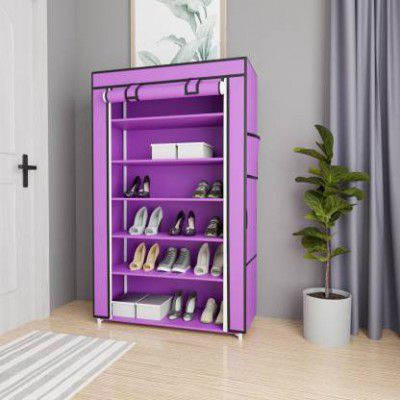 Lyzoo A6 Plastic Shoe Stand  (Purple, 6 Shelves, DIY(Do-It-Yourself))