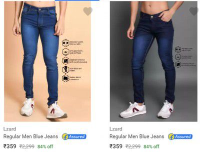 Lzard Mens Jeans upto 85% off