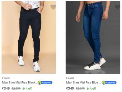 Lzard Mens Jeans upto 84% off | Starts ₹359