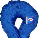 M.G Enterprise Macrame Blue Braided Cord Thread Nylon Knot Rope Sturdy Cording, Mildew Resistant DIY 3 mm 200 m for Jewelry Making, Bags & Art Craft...