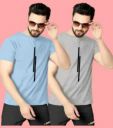 M-MART CREATIONS Printed Men Reversible Multicolor T-Shirt (Pack of 2)...