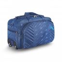 M MEDLER Zypher Nylon 45 litres Waterproof Strolley Duffle Bag- 2 Wheels - Luggage Bag - (Navy Blue)...