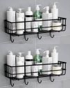 M Y Iron Wall Shelf (Black) - Number of Shelves 1...