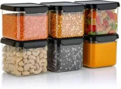 M9GI Plastic Grocery Container - 500 ml  (Black)