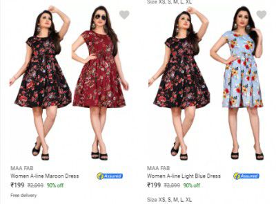 Maa Fab Womens Dresses @199