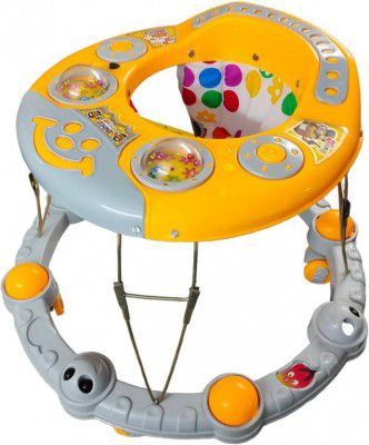 Maanit Musical 3-in-1 Walker  (Yellow, Grey)