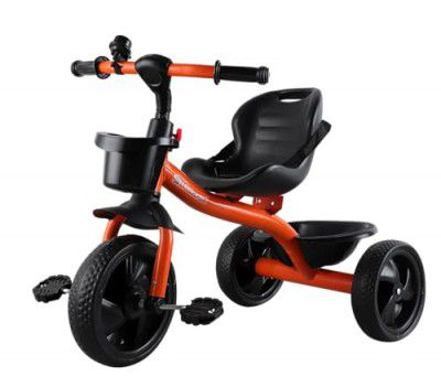 Maanit Tricycle for Kids Green Colour with Basket Baby Tricycle for Baby boy or Baby Girl Kids trikes or Toddler Tricycle for 1-4 Years Kids (Orange)