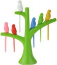 MACARIZE Happy Bird Fruit Fork Set Disposable Plastic Fruit Fork...