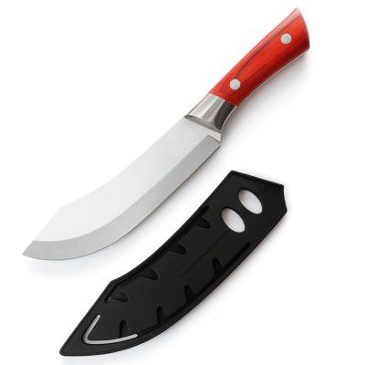 Machado Forging Serbian Chef Knife, Kitchen Knives Full Tang High Carbon Clad Steel Butcher Cleaver 