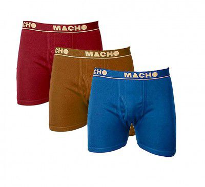 Macho Mens Cotton Trunks (Pack of 3)