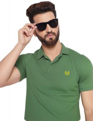 Mack Jonney Men’s Solid Premium Pique Cotton Polo T Shirt