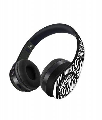 Macmerise Zebra Stripes Decibel Wireless On Ear Headphones