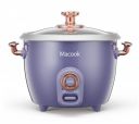 Macook Small Rice Cooker 1.0 Liters 200/400 Watts, Dual Power Automatic Luxury Shape Electric Rice Cooker with 2 Aluminium Cooking Pans and Steamer, Can cook Rice, Soup, Steam Vegetables, Noodles...