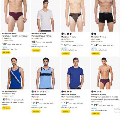 Macroman M-Series Clothing & Accessories Upto 81% Off