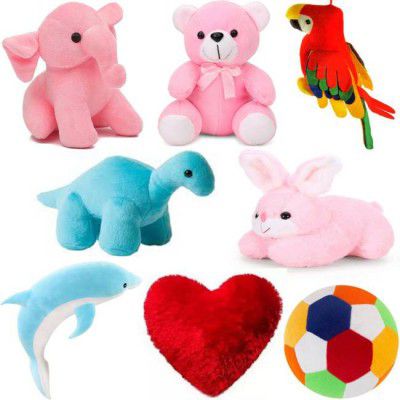 Macros Soft Toys Combo For kids , Girls & Birthday Gift Teddy Bear( Stuffed Toy) - 30 cm  (Pink)