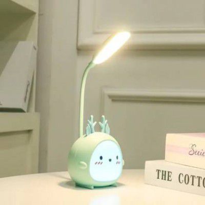 MACVL5 Rechargeable Lamp Touch On/Off Switch Pack of 4 Table Lamp (14 cm, Green)