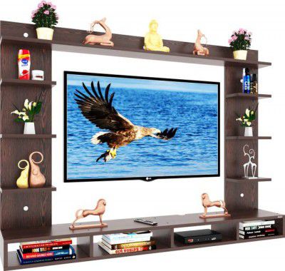 MACWUD Engineered Wood TV Entertainment Unit  (Finish Color - Brown)