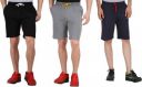 MADMAN  Pack of 3 Solid Men Multicolor Basic Shorts...