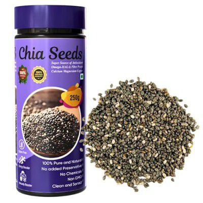MAF Chia seed organic 200 Gram + 50 Gram FREE (250 Gram) 