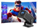 Magcubic Mini Projector, Portable LED Native 1080P/4K Fhd, 180° Rotation, WiFi6 & BT 5.0, Android & Ios 11.0 Home Cinema Projector, Black...