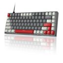 MageGee 75% Mechanical Keyboard, Wired Gaming Keyboard(Grey Black)...