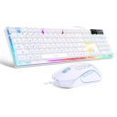 MageGee Gaming Wired Keyboard and Mouse Combo, K1 LED Rainbow Backlit Keyboard with 104 Key Computer PC Gaming Keyboard for PC/Laptop(White)...
