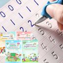 Magic Ink Copybooks For Kids Reusable Handwriting Workbooks (4 Books With Pens) ...