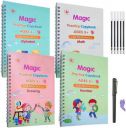 Magic Practice Copybook, Number Tracing Book For Preschoolers With Pen, Magic Calligraphy Copybook Set Practical Reusable Writing Tool Simple Hand Lettering (4 BOOKS WITH 5 REFILLSS) Pop-Up – 1 Januar...