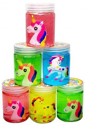 Magic Providers Designer Crystal Colorful Sparkling Glittery Slime Putty Mud Toy (Pack of 1 Slime)