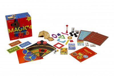 Magic4 Boy's and Girl's The Party Edition 4 in 1 Board Game