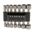 Magideal Steel 14x Power Nut Driver Drill Bit SAE Metric Socket Wrench Screw (1/4 Hex Shank)...