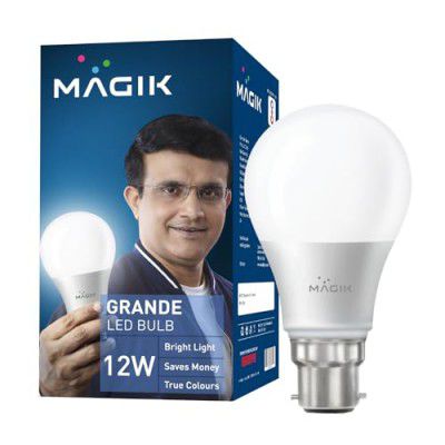 MAGIK Grande LED Lamp 12W 6500K B22, Cool White, Bulb (Pack of 1)