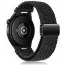 Magnetic Braided Solo Loop for Samsung Galaxy Watch 4/5/6 Strap 40mm 44mm/5 pro 45mm/6 Classic 43mm 47mm,20mm One Click Stretchy Nylon Sport Strap for Samsung Watch 4 Classic Strap 46mm 42mm Men Women...