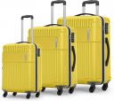Magnum by Safari Hard Body Set of 3 Luggage 4 Wheels - Magnum Saber 3P Set 4W - Yellow...